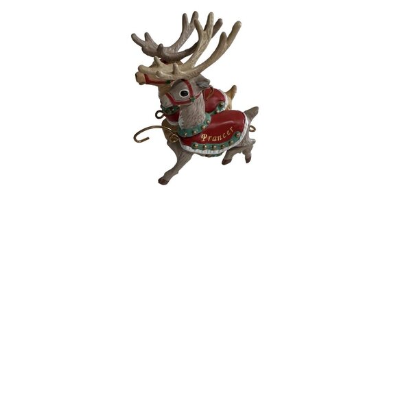 Hallmark Keepsake 1992 Ornament Prancer & Vixen Santa's Reindeer w/Box Christmas - Picture 5 of 10